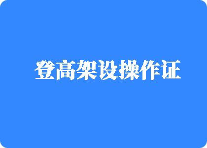 男人大鸡巴操逼逼视频登高架设操作证